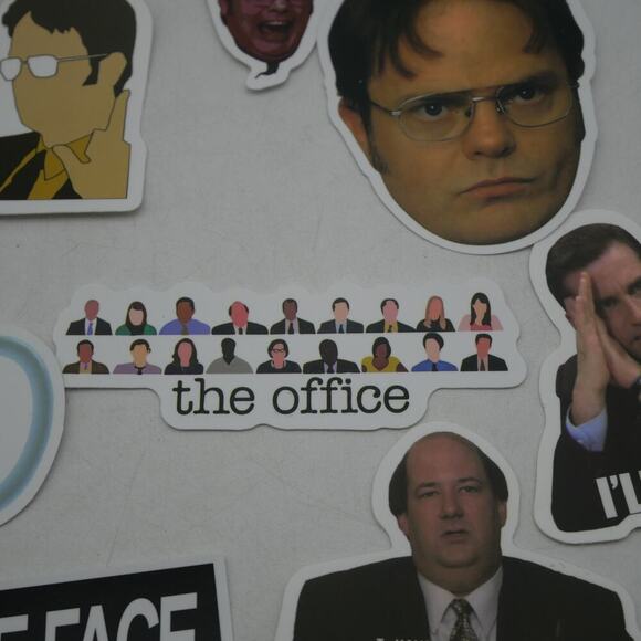 46 The Office Stickers Michael Dwight Jim Stanley Kevin Vinyl Laptop Bottle - Picture 13 of 14